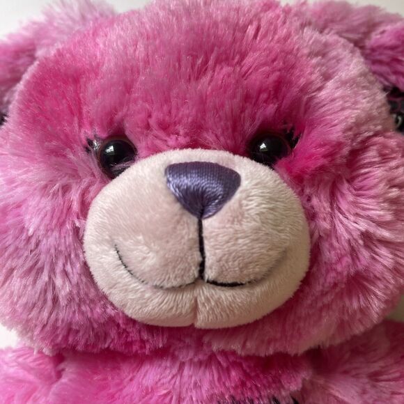 Build a Bear Hot Pink Heart Bunny Rabbit 16" BABW Plush Toy Best Friends Forever - Picture 4 of 9